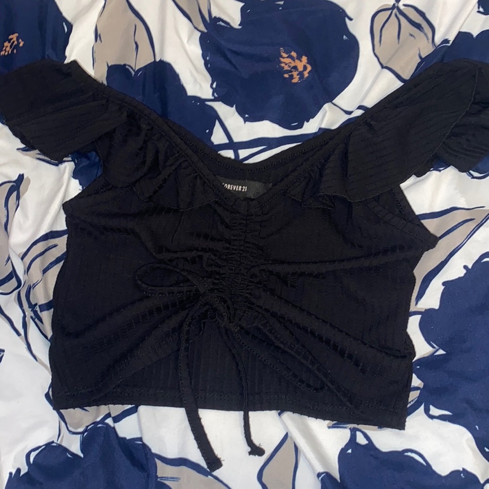 Forever 21 scrunch crop top